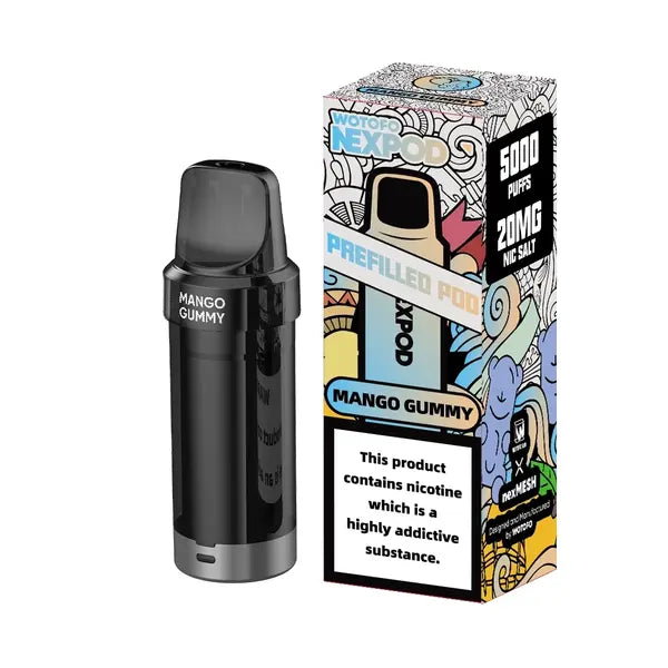 nexpod caramel tobacco Wotofo Replacement Pod 5000 50mg nexpod caramel tobacco nexPOD 20mg