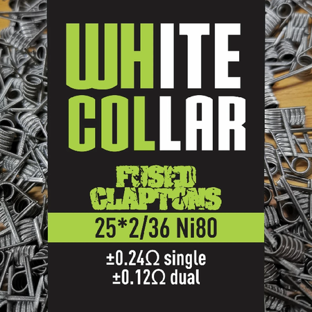 White Collar 0.12 Ohm Fused Clapton Coils