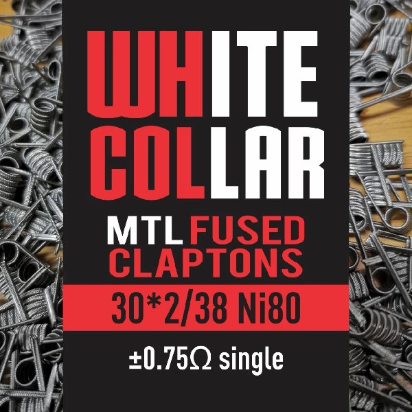 White Collar MTL Fused Clapton Coils