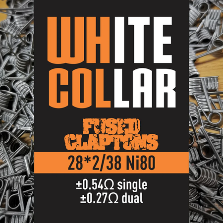 White Collar 0.27 Ohm Fused Clapton Coils